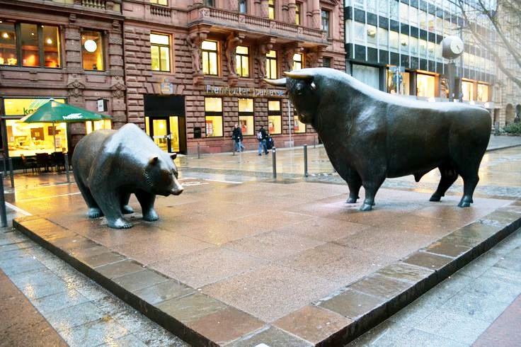Bronze Wall Street Bull and Bear Statue BAN-506 - Bronze Bear Statues - 4