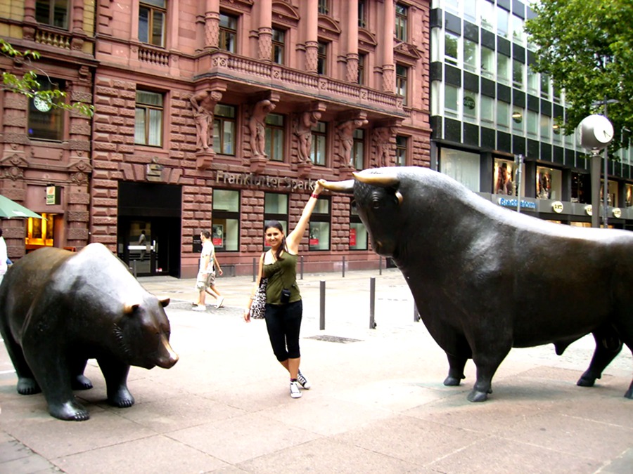 Bronze Wall Street Bull and Bear Statue BAN-506 - Bronze Bear Statues - 3