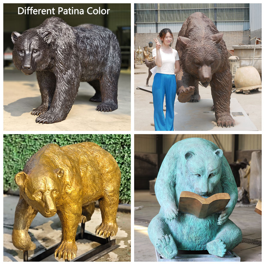 Bronze Big Wombat Garden Statue BAN-522 - Bronze Animal Sculpture - 5