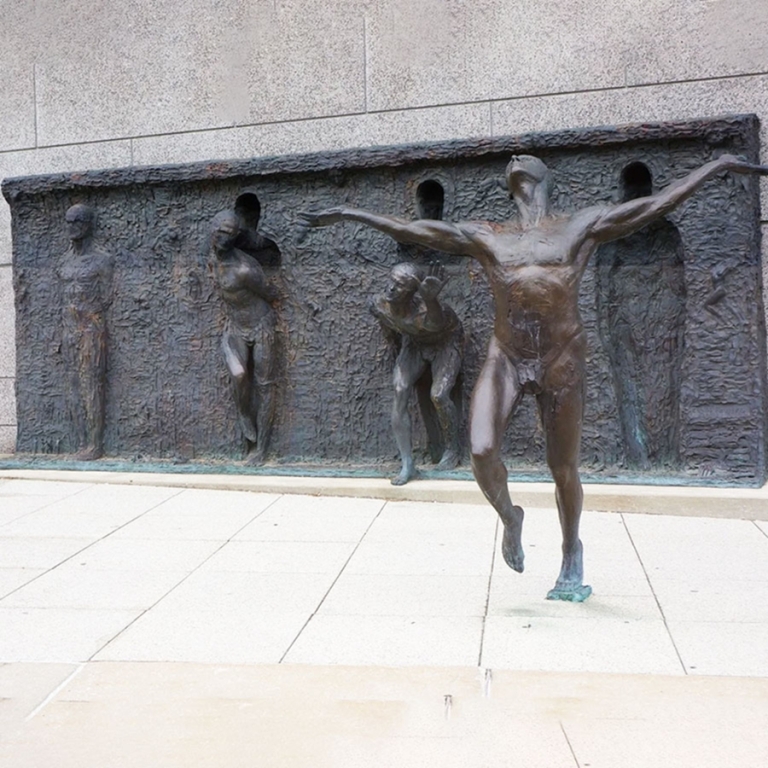 large outdoor Bronze Freedom Sculpture