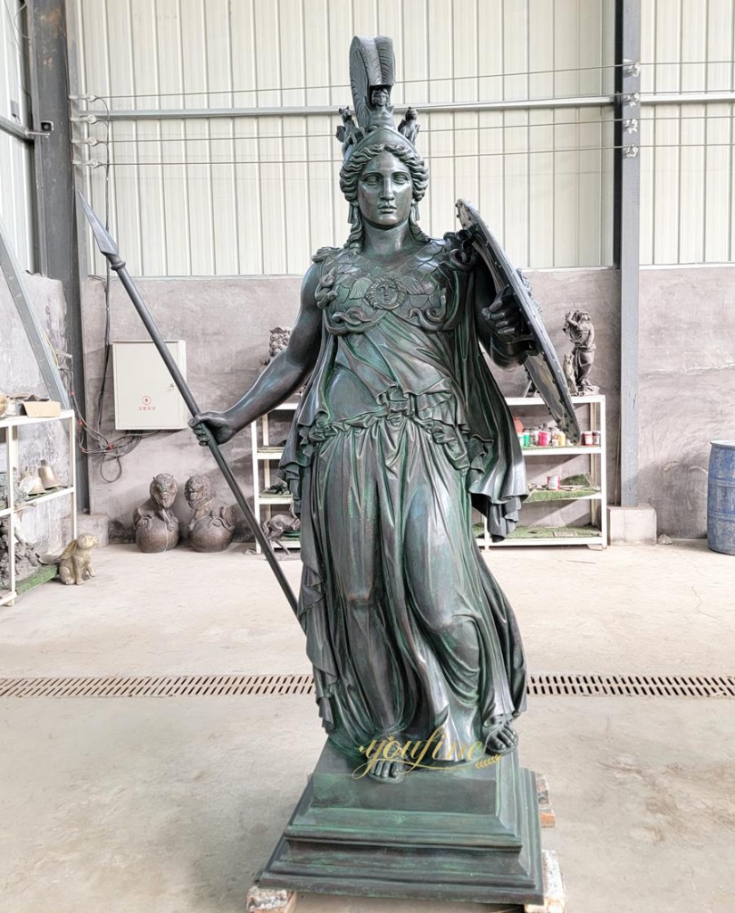 Bronze Athena Statue