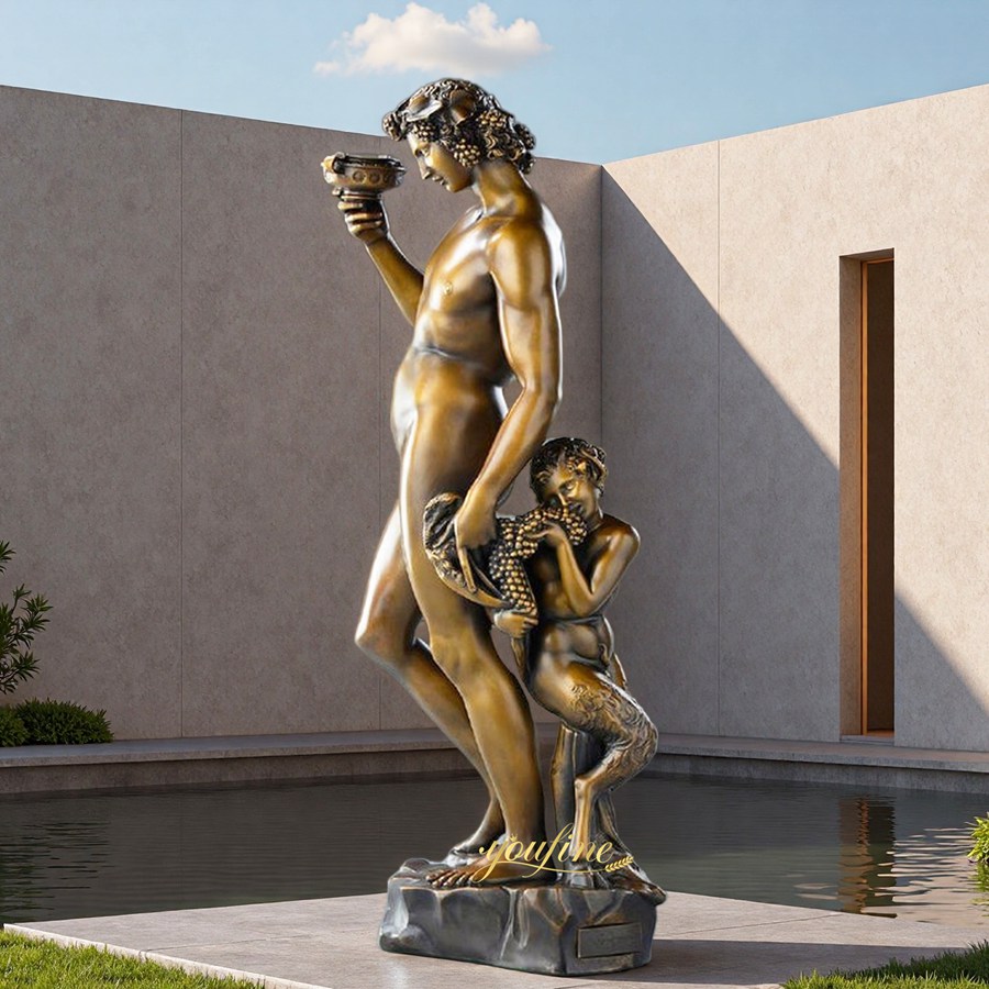 Bronze Dionysus Statue