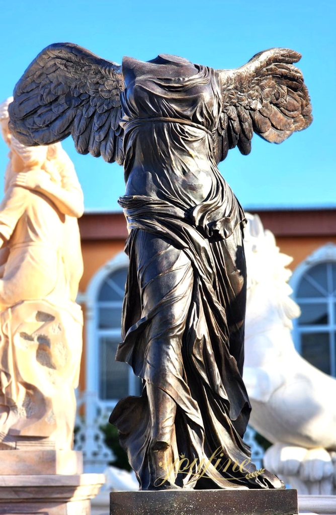 Bronze Nike of Samothrace statue