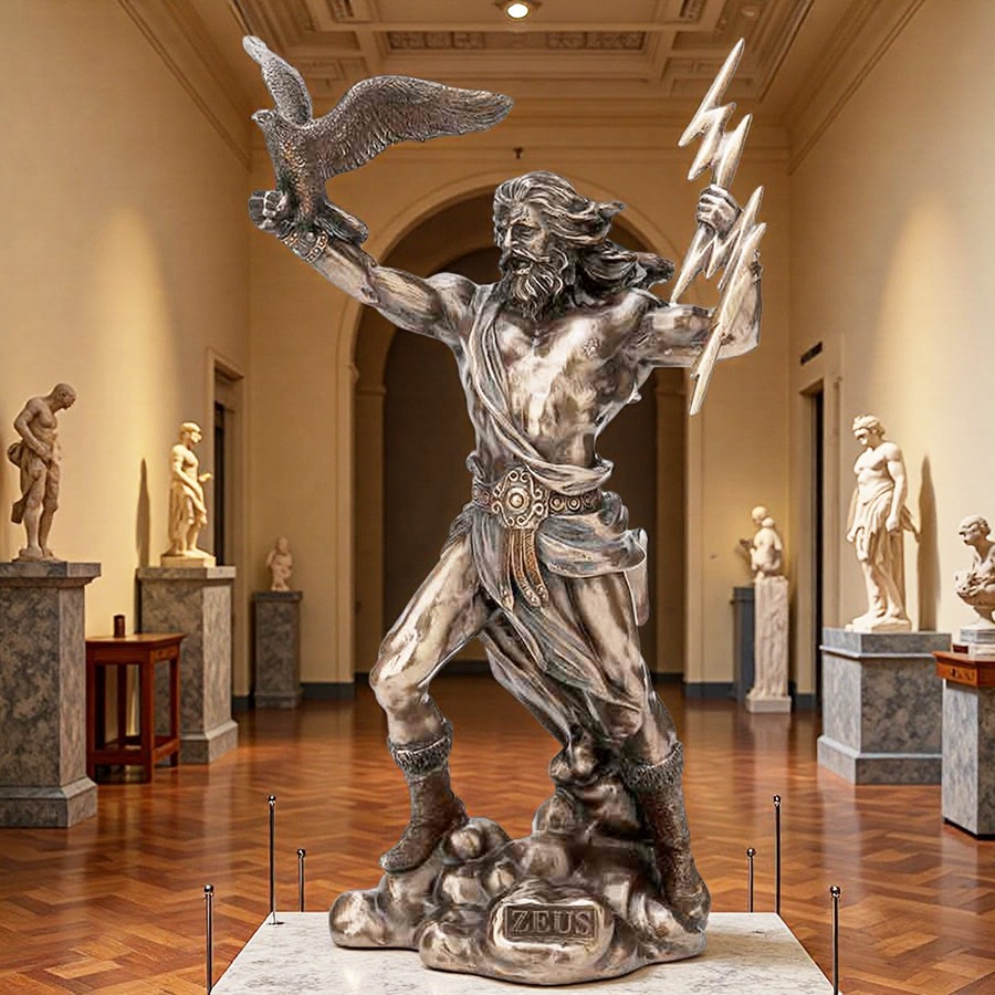 Bronze Zeus Statue