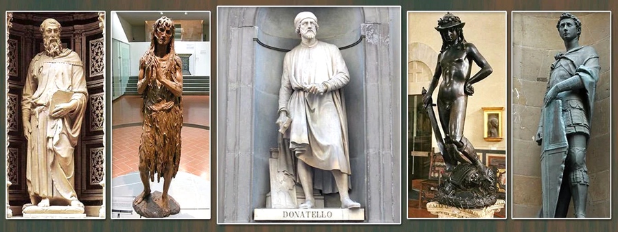 Donatello bronze statue art