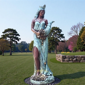 Life Size Fortuna Bronze Goddess Statue BFI-220