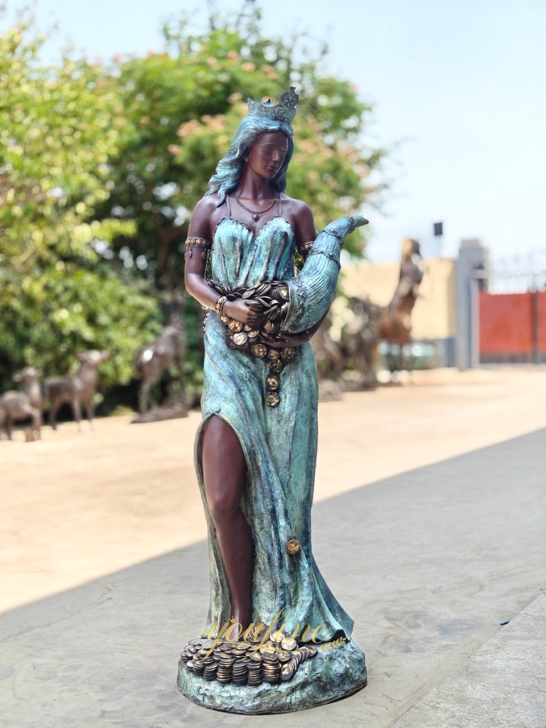 Goddess of Wealth bronze Sculpture