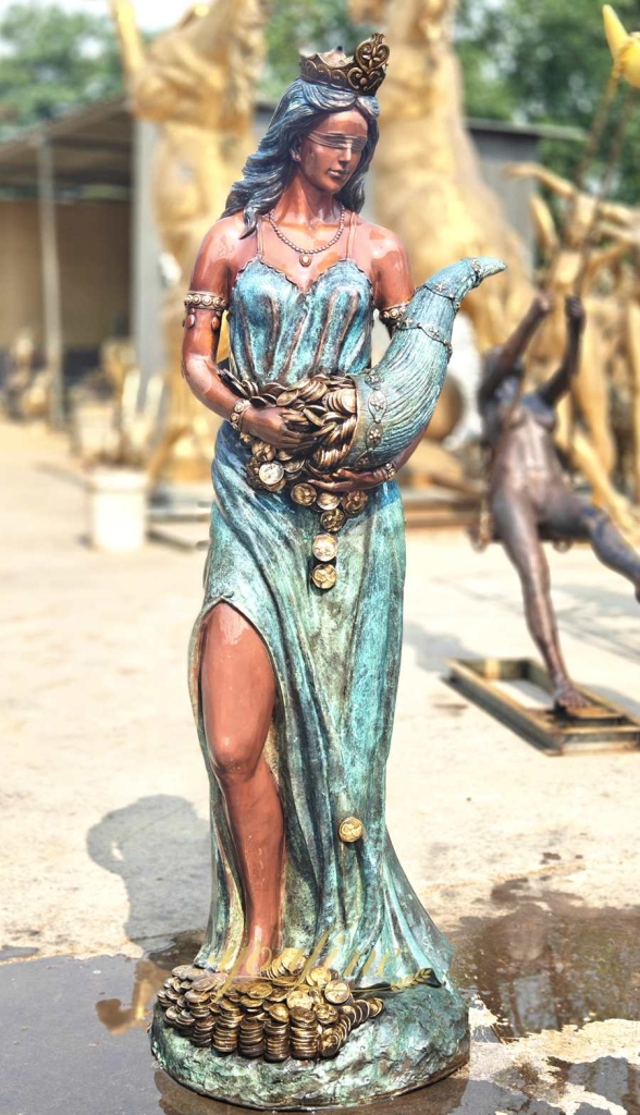 Goddess of Wealth bronze Statue