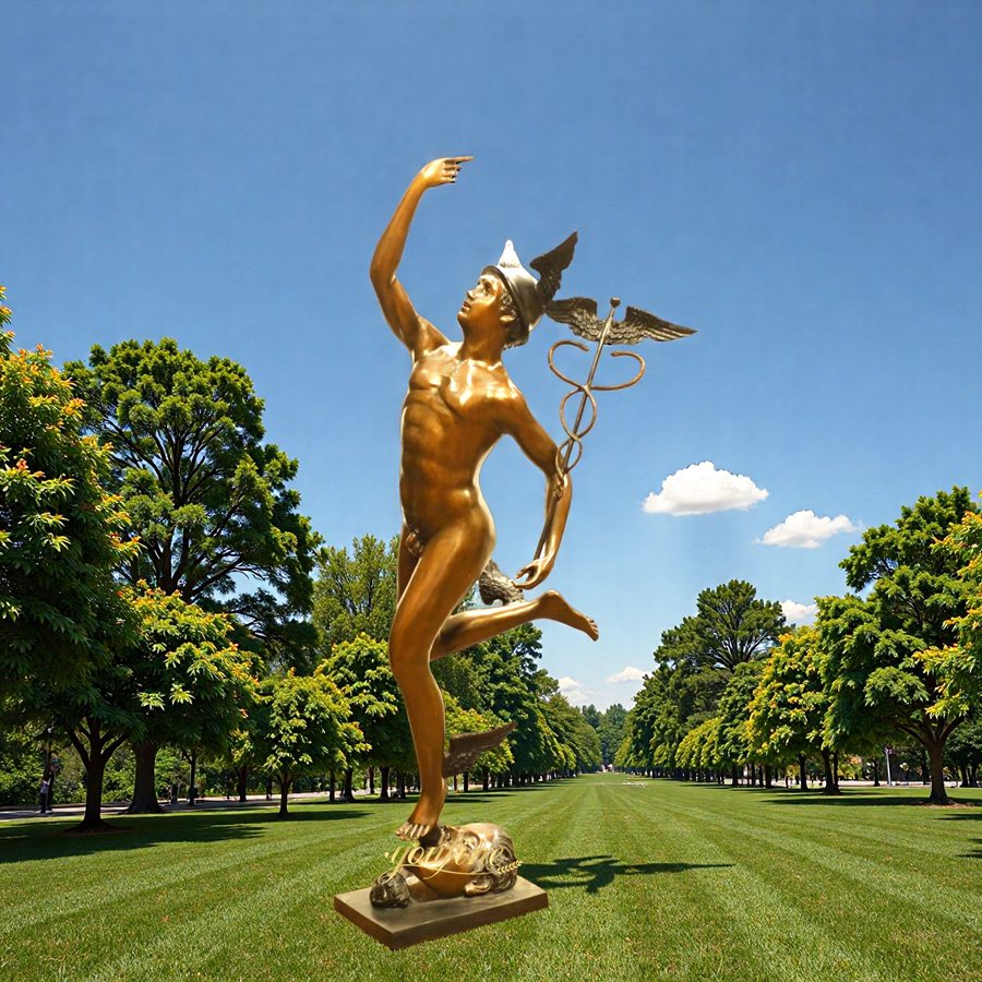 Hermes bronze Statue