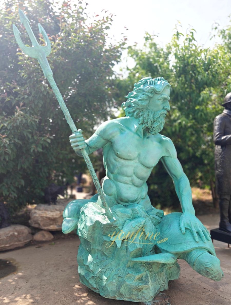Poseidon bronze Sculpture