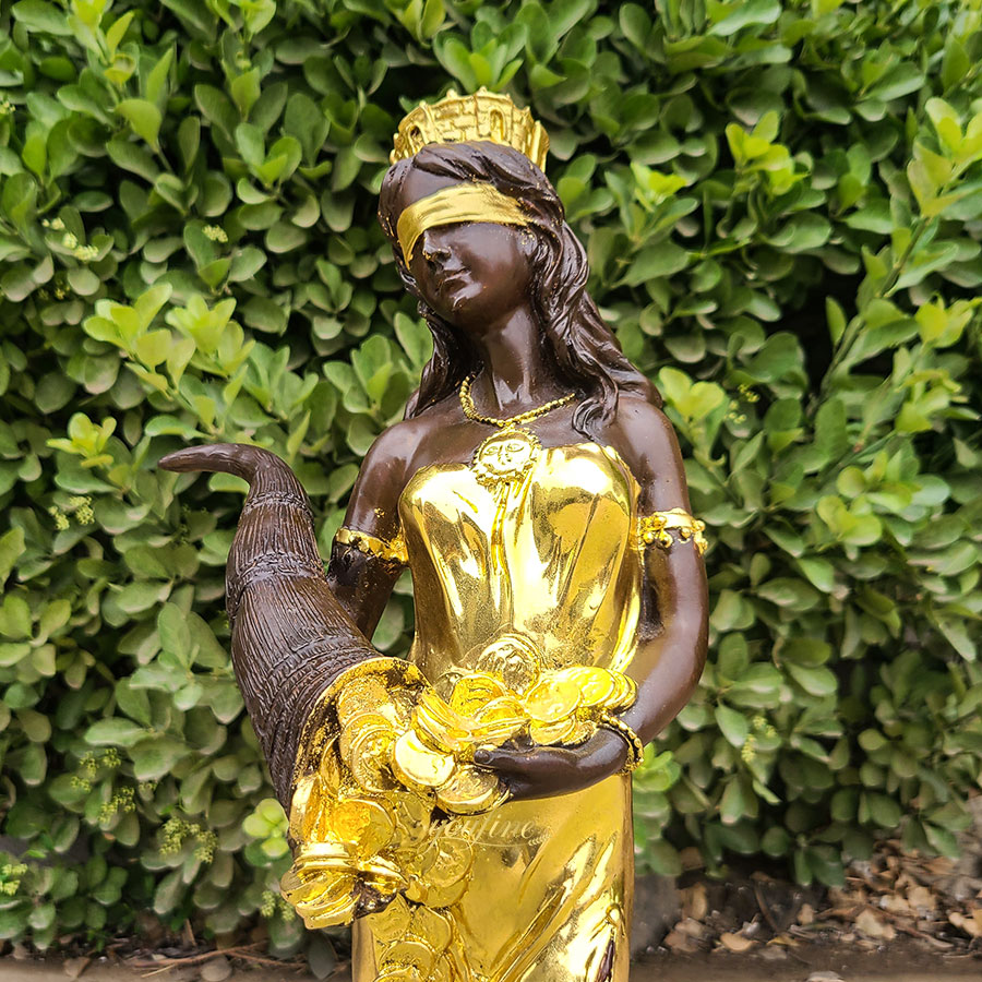Bronze Golden Tyche Statue BFI-221 - Bronze Greek Statues - 2