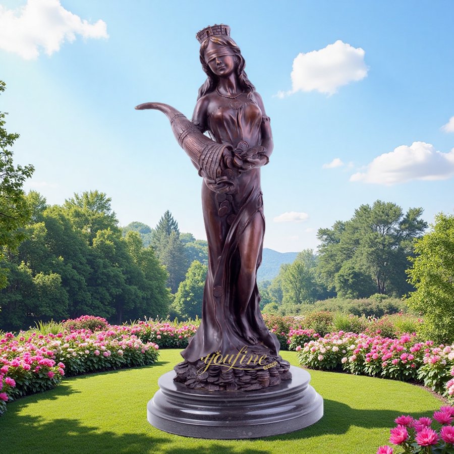 lifesize Goddess of Wealth bronze Sculpture