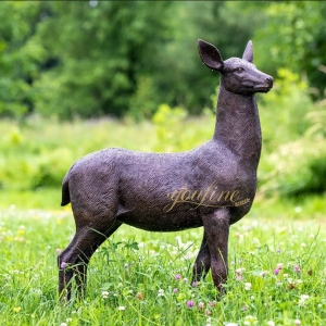 Why are Bronze Deer Sculptures Placed in Hunting Grounds?