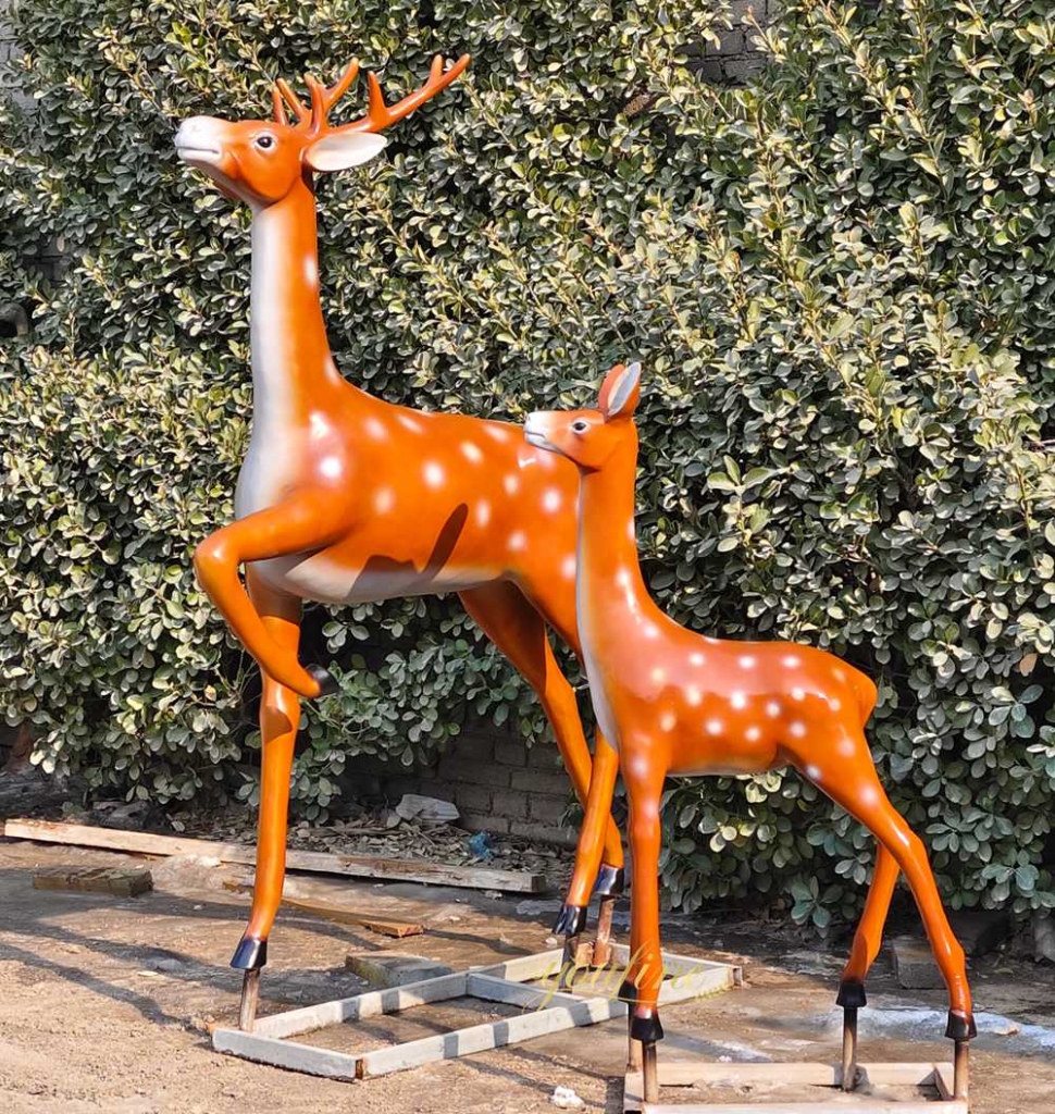 How to Choose a Reliable Bronze Deer Statue Supplier? - Blog - 3 An artistic bronze sika deer sculpture