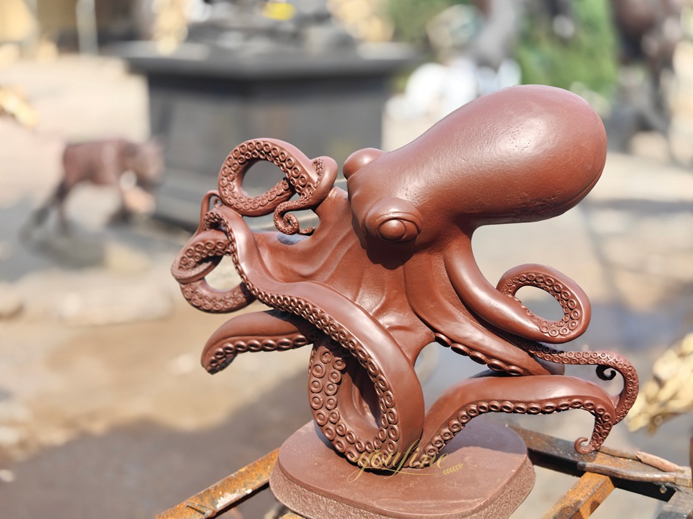 Outdoor Garden Octopus Statue BAN-579 - Other Animal sculptures - 2 large bronze octopus sculpture