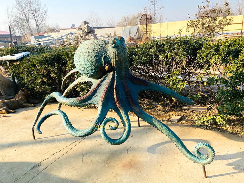 Outdoor Garden Octopus Statue BAN-579 - Other Animal sculptures - 9 bronze large octopus sculpture
