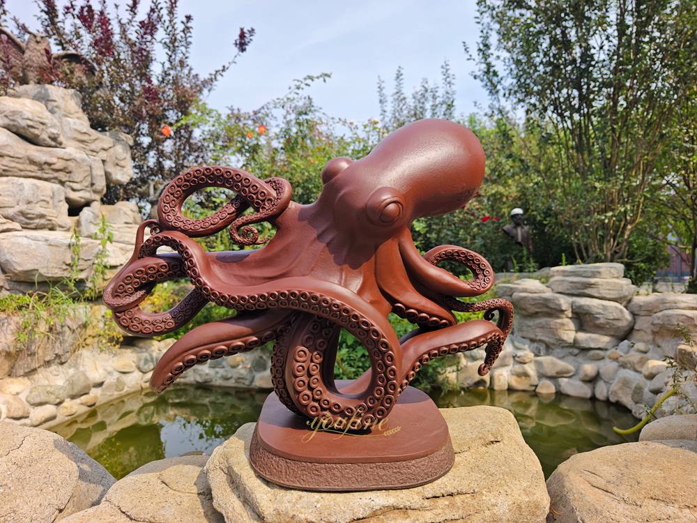 Outdoor Garden Octopus Statue BAN-579 - Other Animal sculptures - 1 bronze octopus sculpture