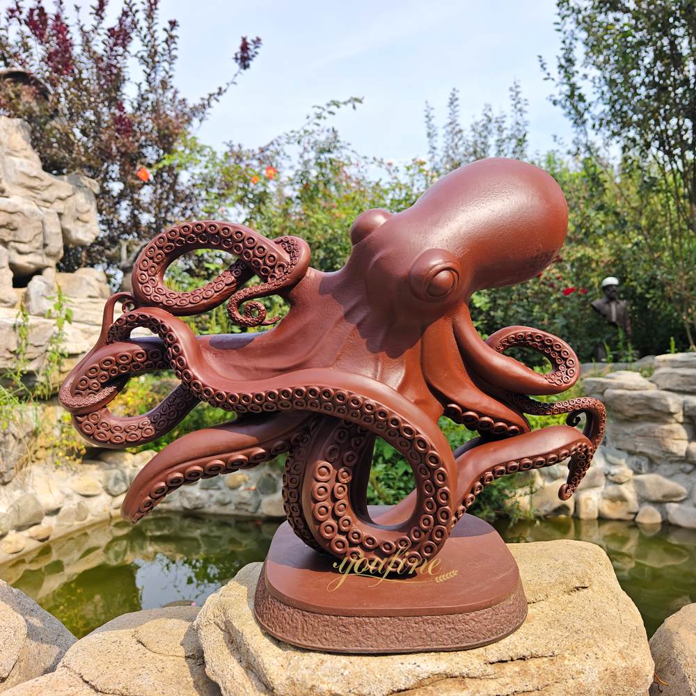 bronze octopus statue