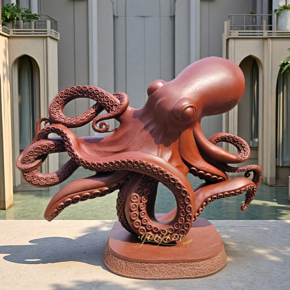 Outdoor Garden Octopus Statue BAN-579 - Other Animal sculptures - 6 bronze pool octopus statue