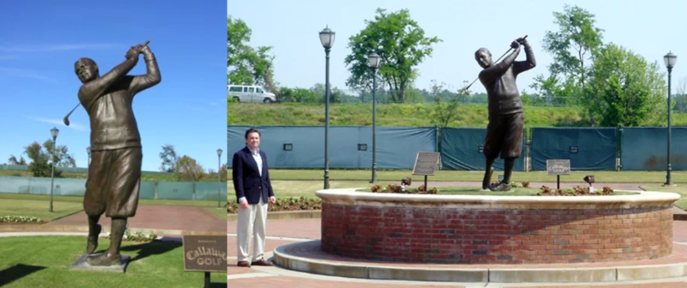 bronze Bob Jones Golf statue