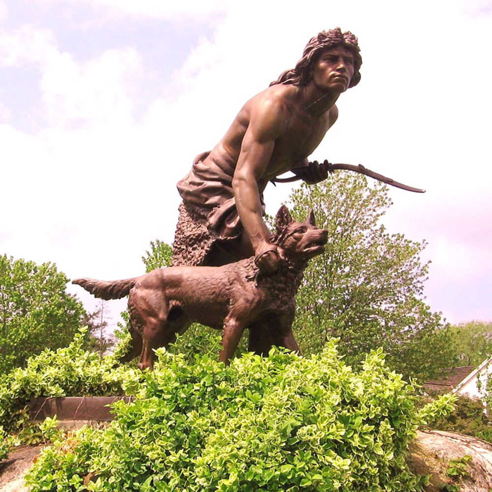 famous Bronze Hunter sculpture