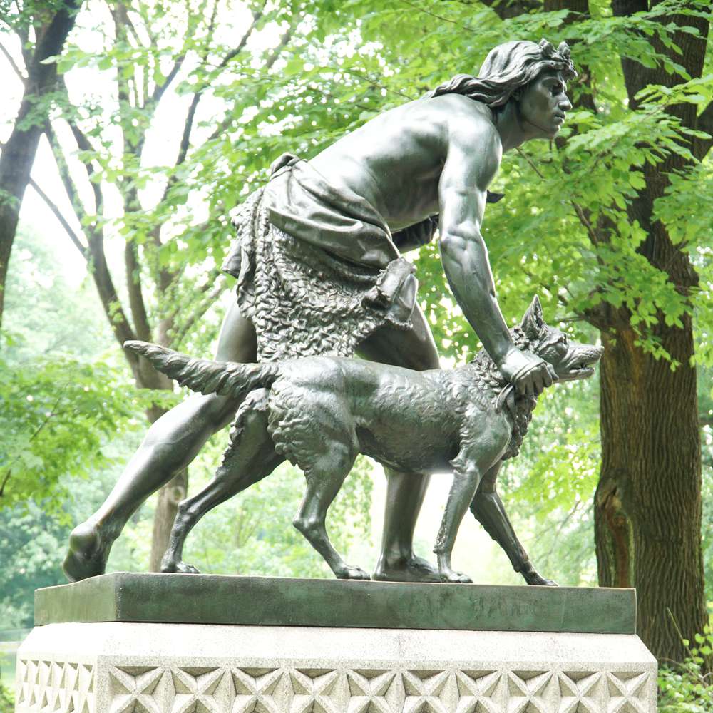 famous Central Park Hunter sculpture