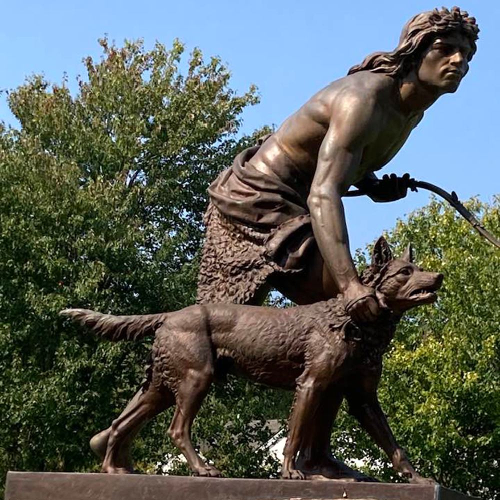 famous Central Park Indian Hunter sculpture