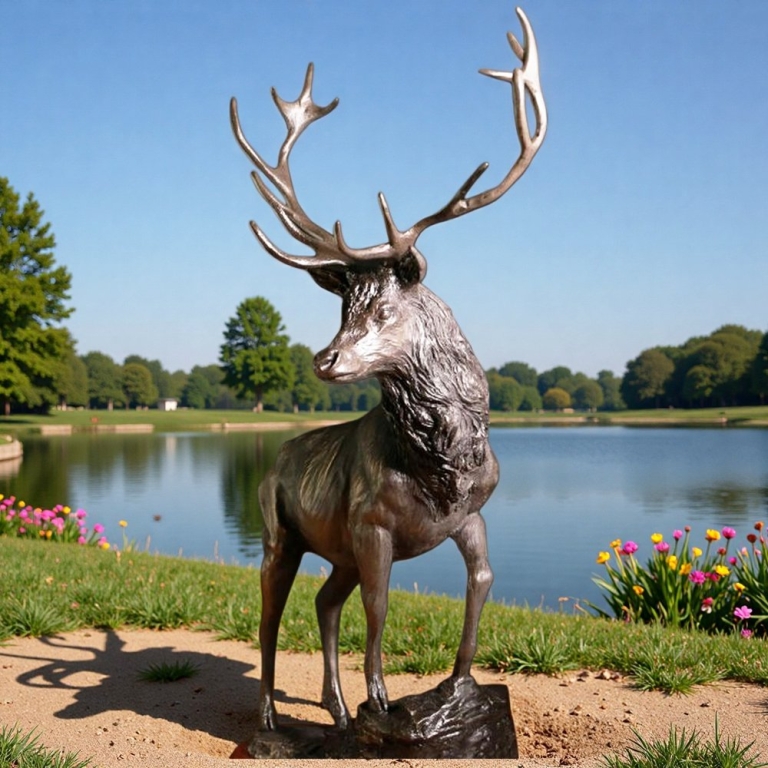 wildlife Large Highland Stag statue