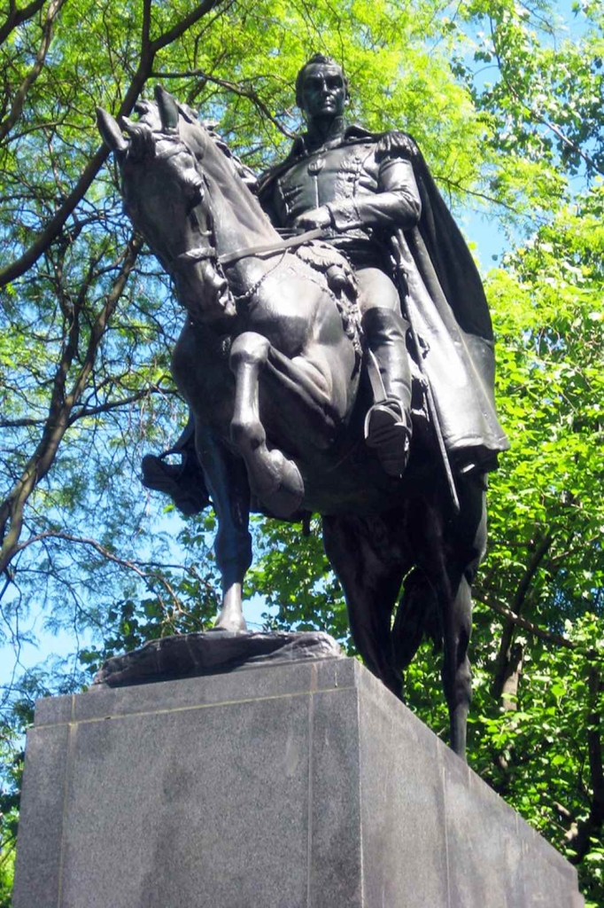 Top 10 Most Popular Bronze Sculptures in Central Park - Blog - 16 famous Simon Bolivar sculpture