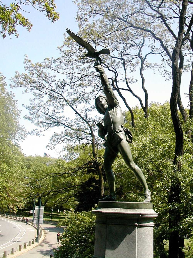 Top 10 Most Popular Bronze Sculptures in Central Park - Blog - 12 The Falconer famous sculpture