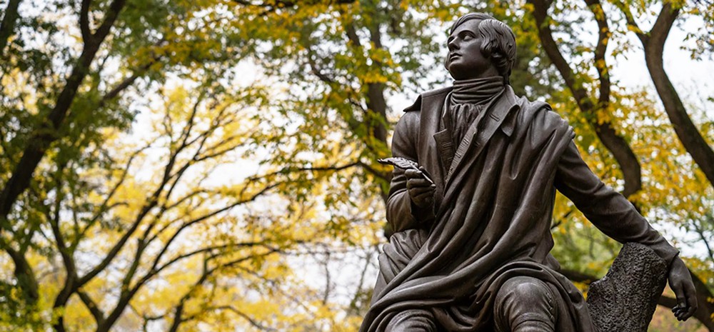 Central Park Bronze Indian Hunter Statue BFI-227 - Bronze Figure Sculpture - 8 The famous Mall Fall Foliage sculpture
