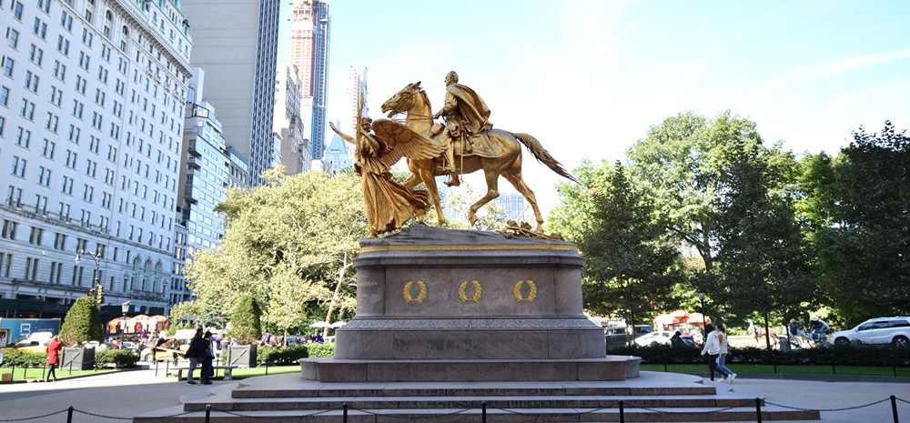 Top 10 Most Popular Bronze Sculptures in Central Park - Blog - 23 William Tecumseh Sherman famous statue