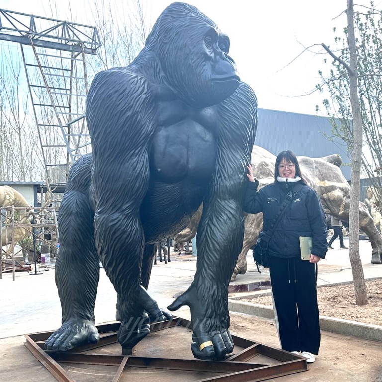 YouFine bronzes gallery Large gorilla sculpture