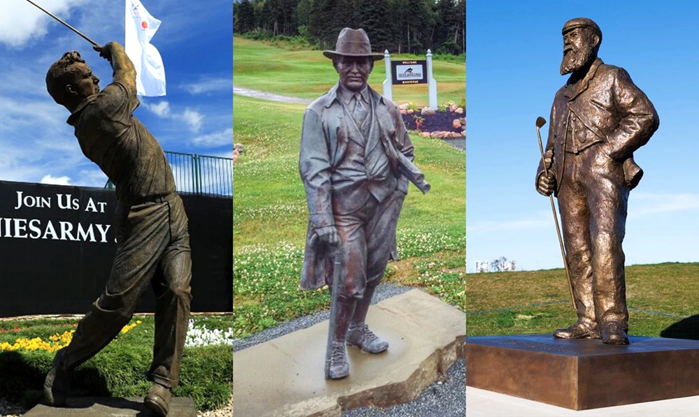 lifesize famous golfer statue