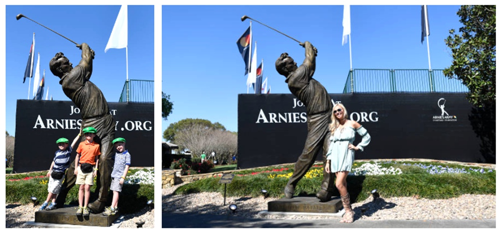 golfer Arnold Palmer bronze statue