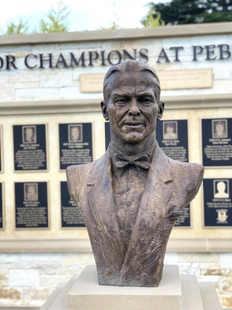 lifesize golfer bust statue