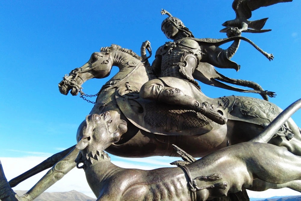 Royal Hunting Sculptures BFI-226 - Bronze Figure Sculpture - 2 custom group Royal Hunt sculpture