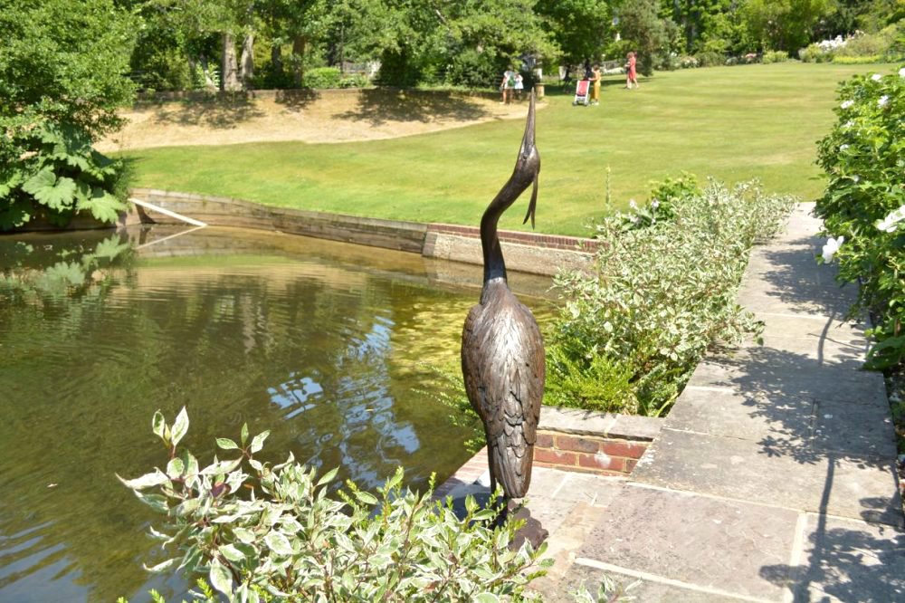Golf Course heron statue