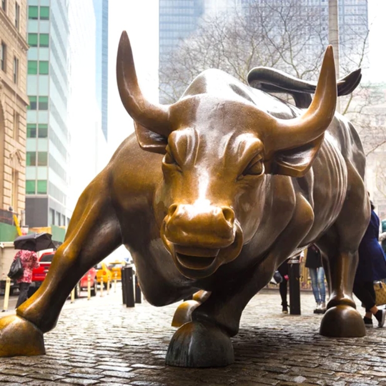 Charging Bull famous statue