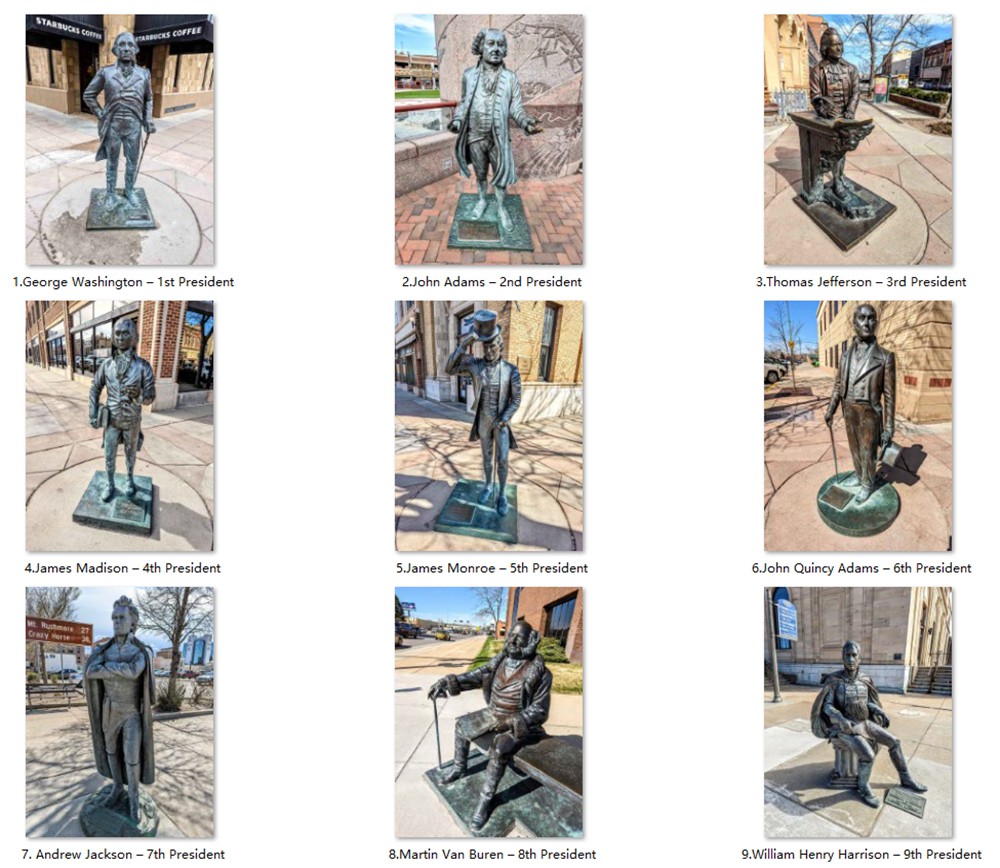 President Statues are in Rapid City