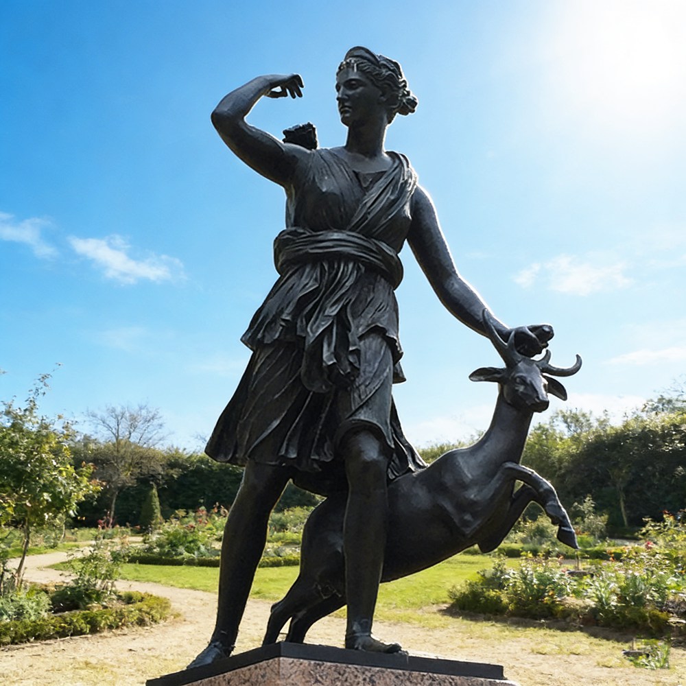 Goddess of the Hunt -- Bronze Sculpture by YouFine Bronzes Gallery