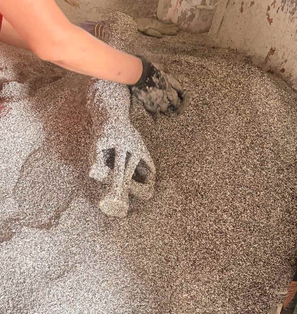 How Are Bronze Statues Made? - Blog - 13 Building the Rough Sand Shell with Silica Sol