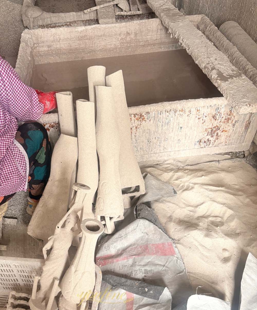 How Are Bronze Statues Made? - Blog - 12 Building the Sand Shell with Silica Sol