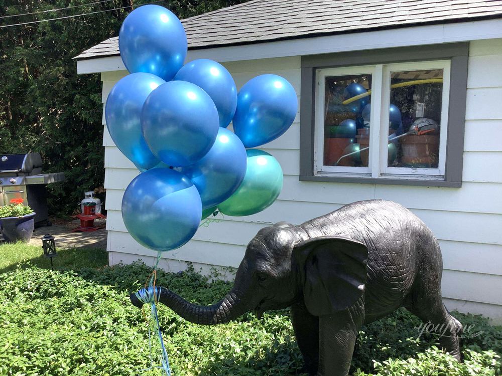 bronze animal statues Elephant Sculpture in the Garden
