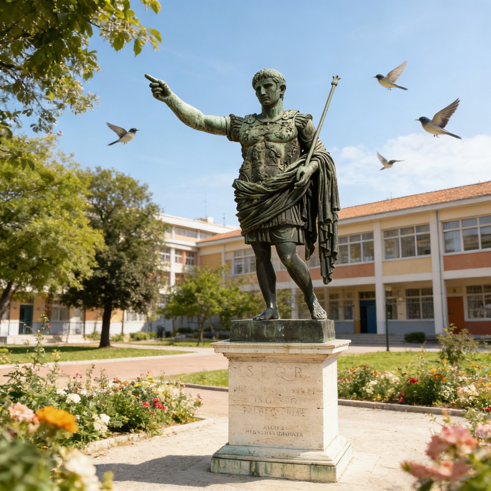 The Bronze Statue of Augustus -- First Emperor of Rome