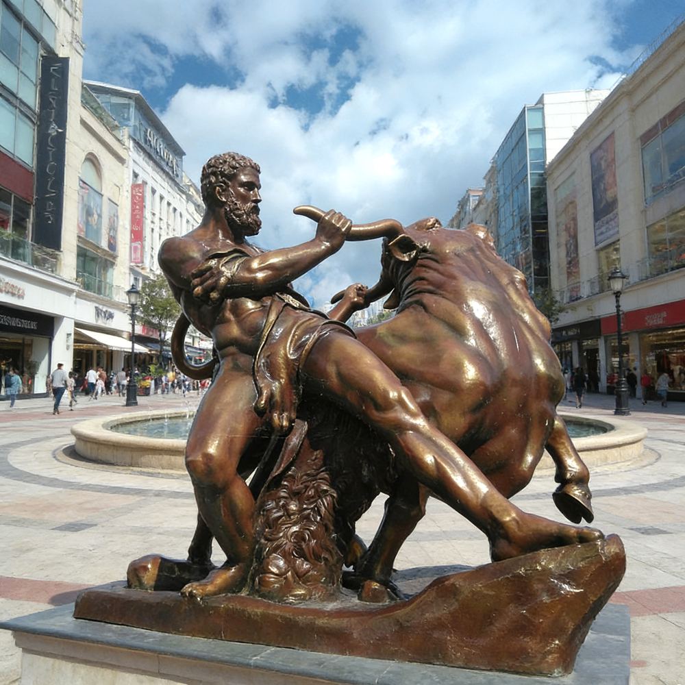 The Labors of Hercules -- Roman bronze sculpture