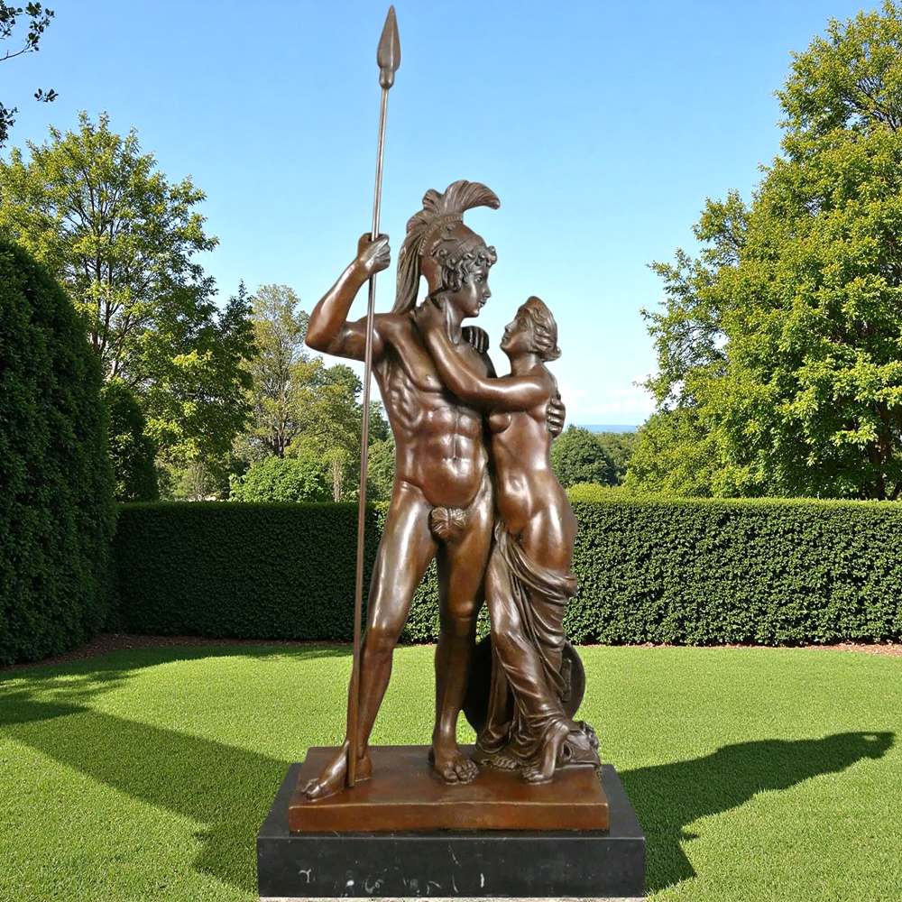 Venus and Mars -- Roman mythology bronze sculpture