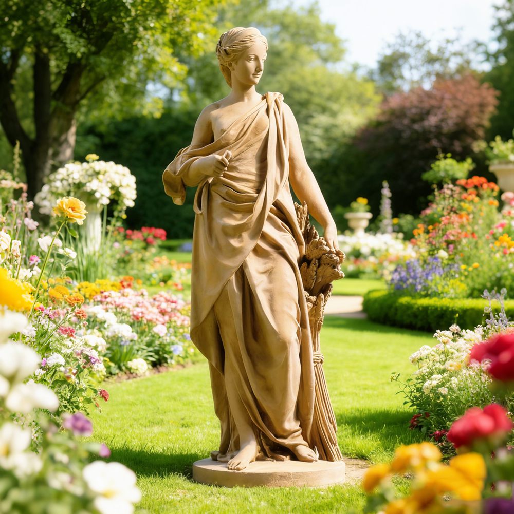 Bronze Ceres Statue -- Goddess of Agriculture and the Harvest