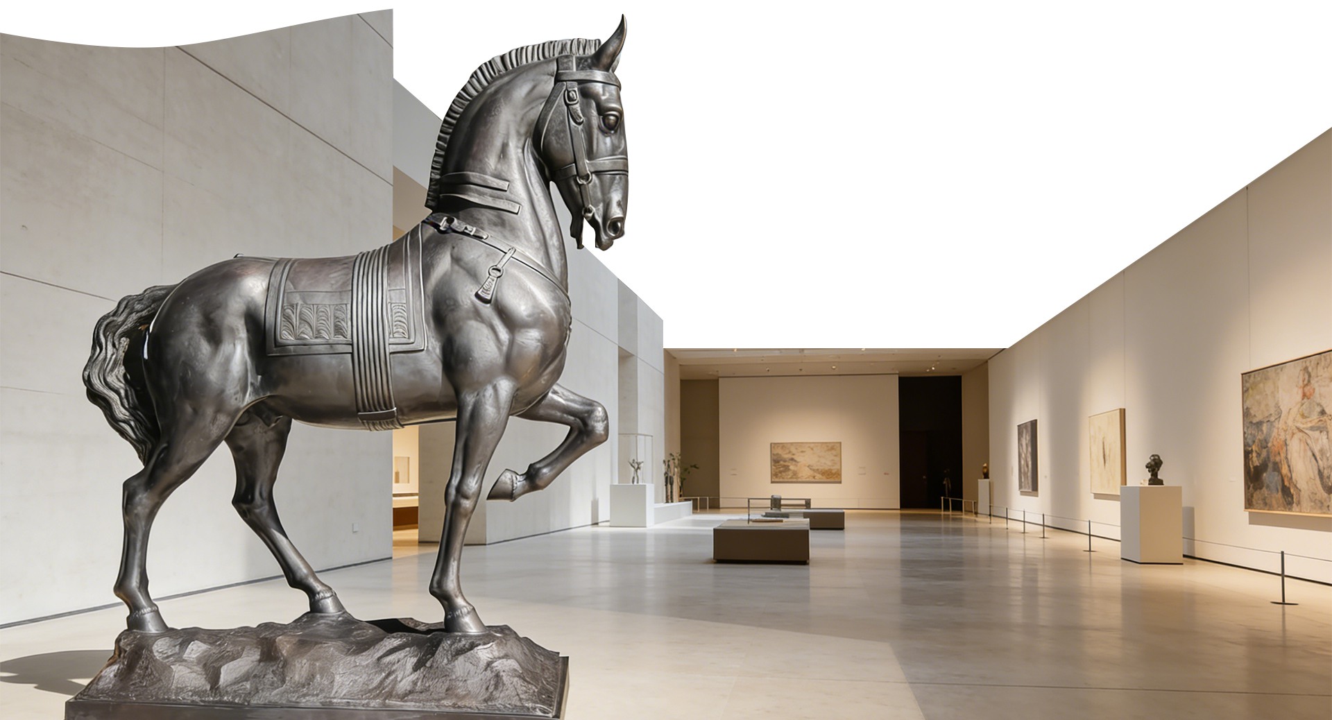 Customize life-size horse statue for Art Galleries and Brands