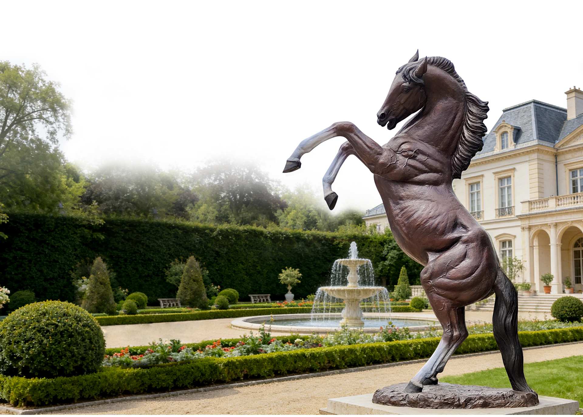 Customize life-size horse statue for Private Villas and Estates